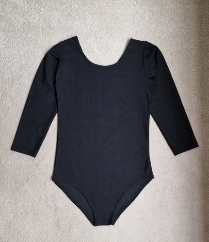 Uni sports girls black leotard - girls,